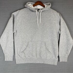 RSQ Hoodie‎ Mens Large Silver Grey Pullover Sweatshirt Minimalist Casual